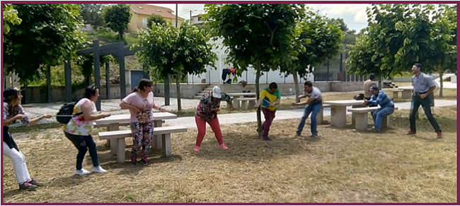 Formandos em atividades ao ar livre