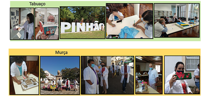 Clientes de Tabuaço visitaram o Pinhão e fizeram trabalhos manuais; clientes de Murça fazem e mostram trabalhos manuais e passeiam pela vila
