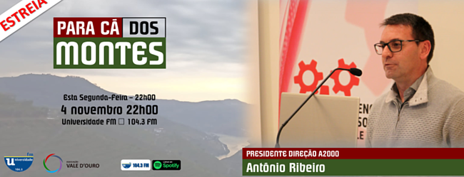 Cartaz de divulgação da entrevista de António Ribeiro