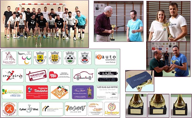 Entrega de troféus a equipas participantes no torneio