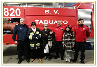 Clientes do GAPRIC visitam quartel de bombeiros