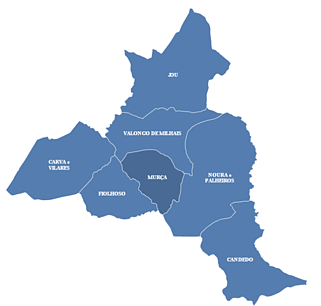 Mapa do concelho de Murça