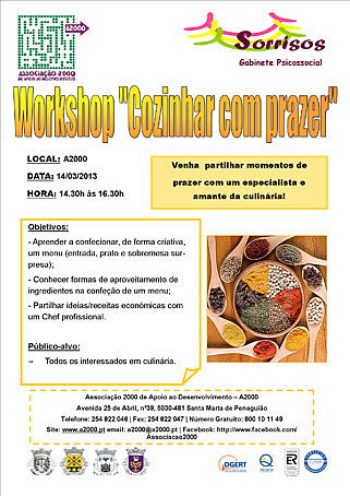 Cartaz de divulgação do workshop