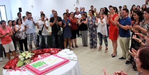 Clientes e técnicos da A2000 em festa de aniversário