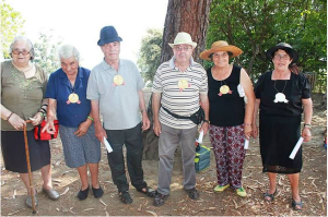 1º Encontro Convívio de Boccia Sénior - participantes jogam boccia