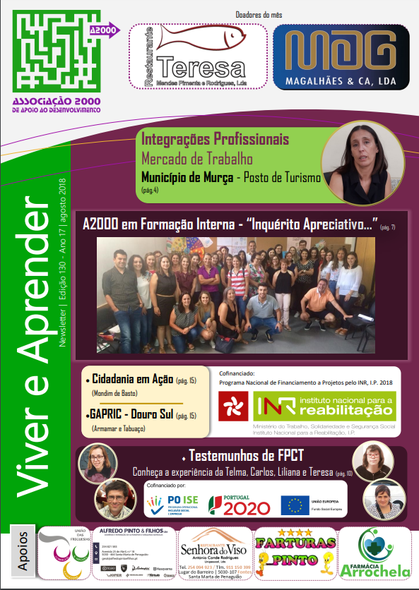 Capa Newsletter Agosto 2018