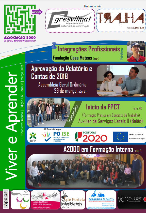 Capa Newsletter Março 2019